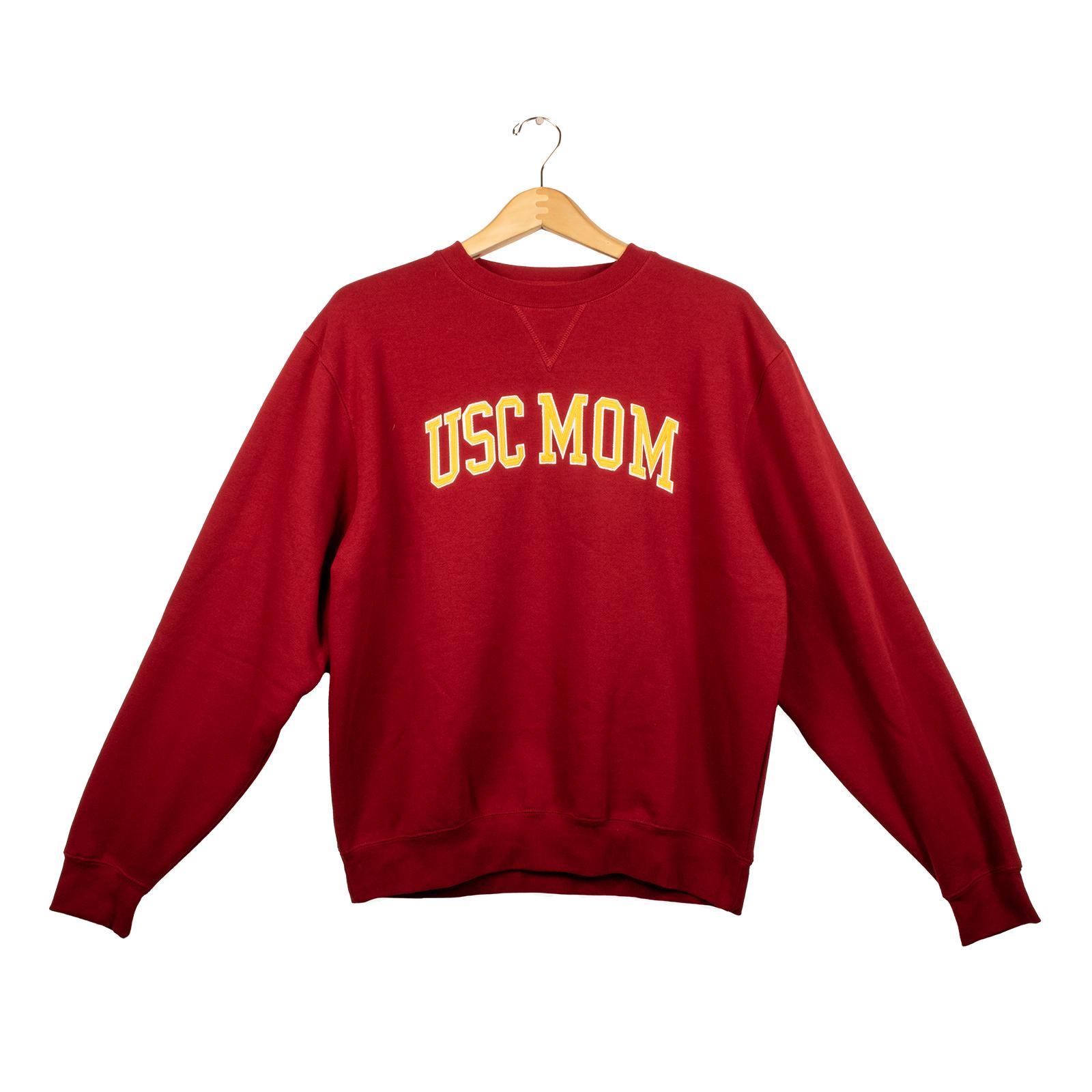 Arched USC Mom Tackle Twill Crew Cardinal image01